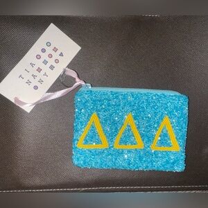 Tri Delta beaded wallet